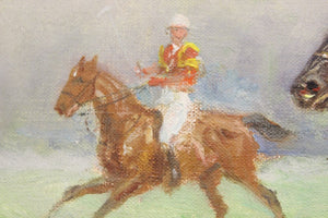 Deauville Polo" O/C by Eugene Pechaubes (SOLD)