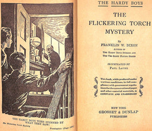 "The Hardy Boys The Flickering Torch Mystery" 1943 DIXON, Franklin W.