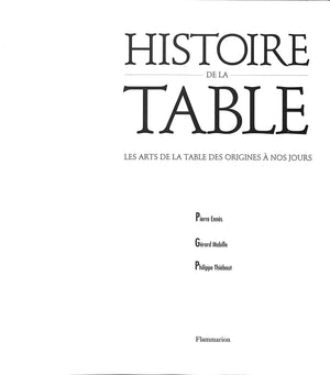 "Histoire De La Table" 1994 ENNES, Pierre, MABILLE, Gerard, & THEIBAUT, Thiebaut