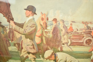 "The Red Prince Mare" c1922 Colour Print, After the Painting by A. J. Munnings (SOLD)