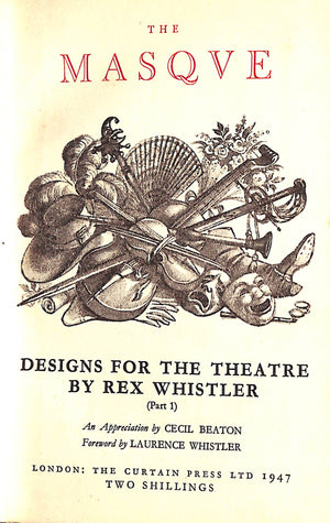 "Designs For The Theatre" 1947 WHISTLER, Rex (SOLD)