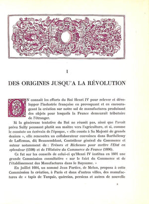 "La Manufacture La Savonnerie Du Qusi De Chaillot" 1924 BRAQUENIE, Louis & MAGNAC, Jean