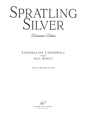 "Spratling Silver Centennial Edition" 2000 CEDERWALL, Sandraline and RINEY, Hal
