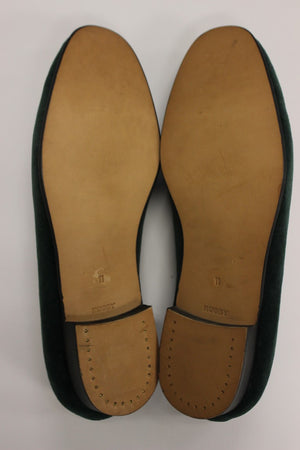 "Rugby Ralph Lauren Green Velvet Slippers" Sz: 12 (NWOT) (SOLD)