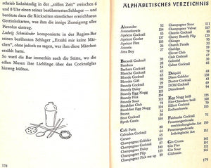 "Der Mixbecher Ein Cocktail-Buch" 1952 ROSENOW, Conrad und PROSEL, Theo