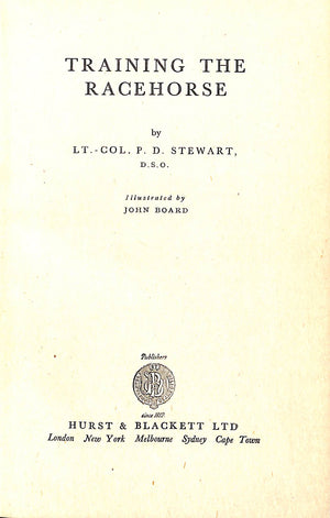 "Training The Racehorse" STEWART, Lt.-Col. P.D.