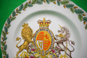 Royal Coat-Of-Arms Wedgwood Etruria English Plate