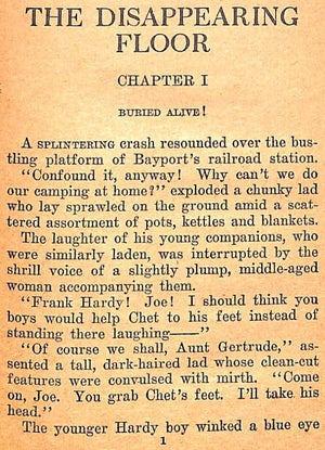 "The Hardy Boys The Disappearing Floor" 1945 DIXON, Franklin W.