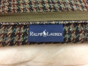 "Ralph Lauren Houndstooth Tweed Pillow"