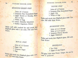 "The Standard Cocktail Guide: A Manual Of Mixed Drinks Written For The American Host" 1944 GAIGE, Crosby