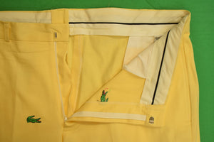 O'Connell's Pastel Yellow Chino Trousers w/ Embroidered Green Alligators Sz: 40 (NWOT) (SOLD)