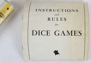 "Dice Games w/ English Saddle Leather D.V. Case" Ex- Estate of Diana Vreeland