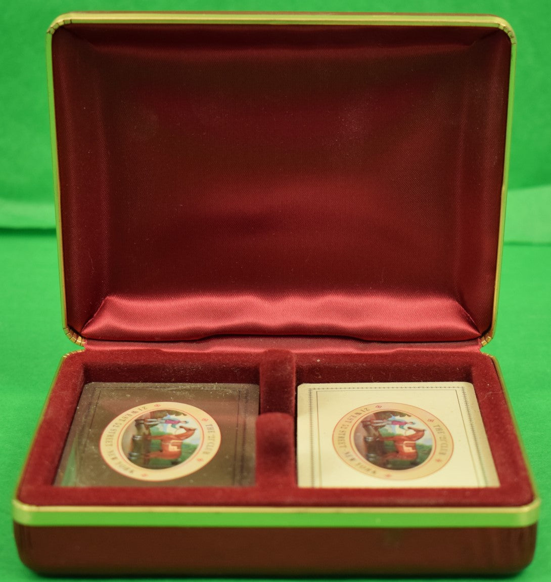 "The "21" Club Sealed Twin Deck of Playing Cards" (New in Box) (SOLD)