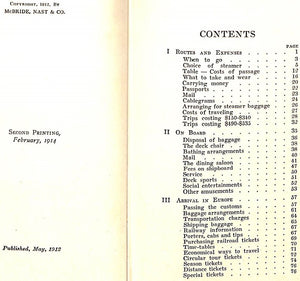 "Planning A Trip Abroad" 1914 JAEKEL, Blair, F.R.G.S.