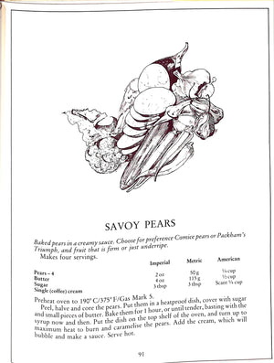 "The Fruits Of The Earth: Vegetable & Fruit Recipes" 1986 BAILEY, Adrian