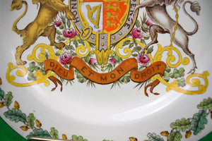 Royal Coat-Of-Arms Wedgwood Etruria English Plate