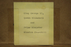 "King George VI, Queen Elizabeth and Prime Minister Winston Churchill" (SOLD)