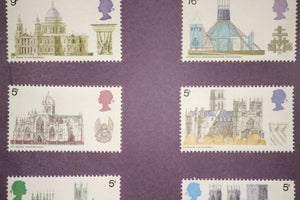 "UK (6) Cathedral Postage Stamps" (SOLD)