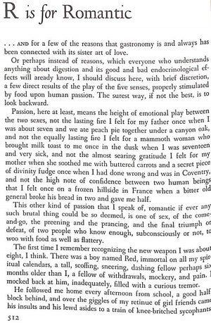 "The Art Of Eating" 1949 FISHER, M.F.K.