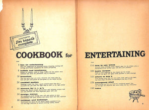 "Cookbook For Entertaining: 489 Tested Recipes And Menus For Every Occasion" 1954 BEARD, Jim