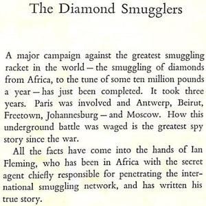 "The Diamond Smugglers" 1957 FLEMING, Ian