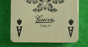 Gucci Twin Deck of Sealed Boxed Set of Playing Cards (SOLD)