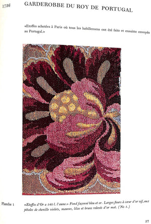 "Textiles En Europe Sous Louis XV: The Most Beautiful Specimens In The Richilieu Collection" 1964 WEIGERT, Roger-Armand