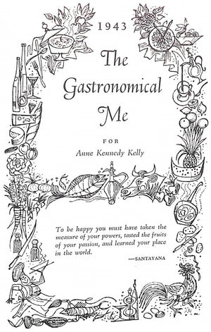 "The Art Of Eating" 1949 FISHER, M.F.K.