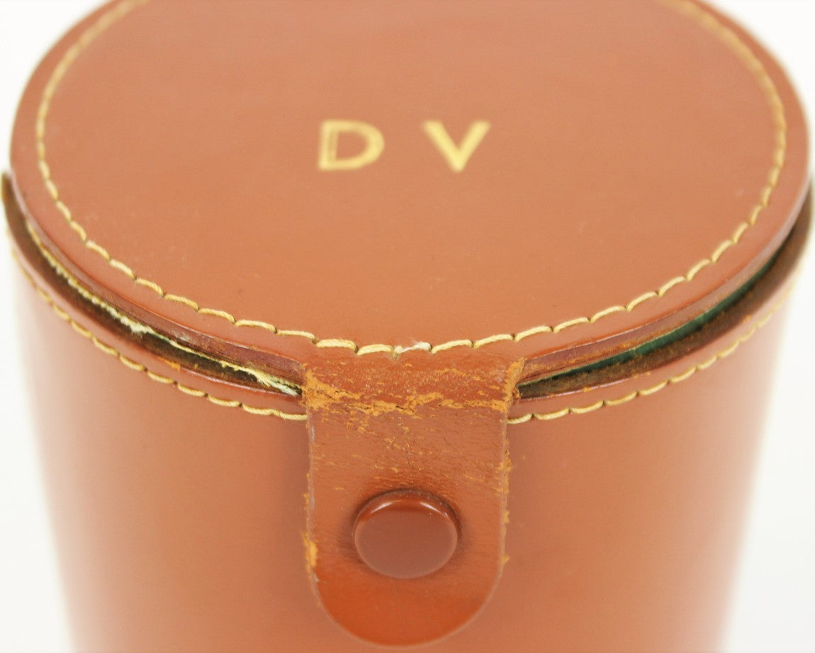 "Dice Games w/ English Saddle Leather D.V. Case" Ex- Estate of Diana Vreeland
