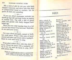 "The Standard Cocktail Guide: A Manual Of Mixed Drinks Written For The American Host" 1944 GAIGE, Crosby