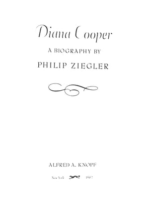 "Diana Cooper" 1982 ZIEGLER, Philip