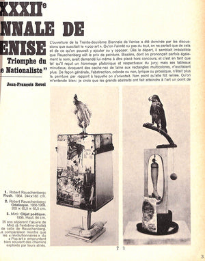 L'ŒIL Revue D'Art No 115-116 Juillet-Aout 1964