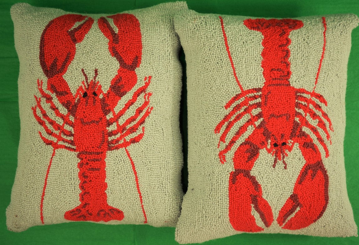 Pair x Lobster Stitched Pillows (SOLD)