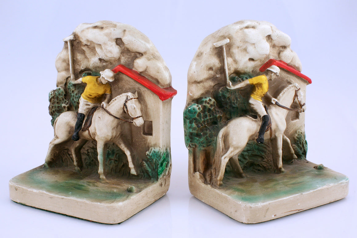 "Newport Polo Bookends" (SOLD)