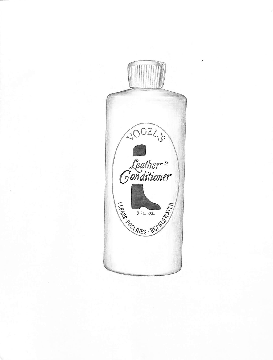 Vogel's Leather Conditioner Graphite Drawing