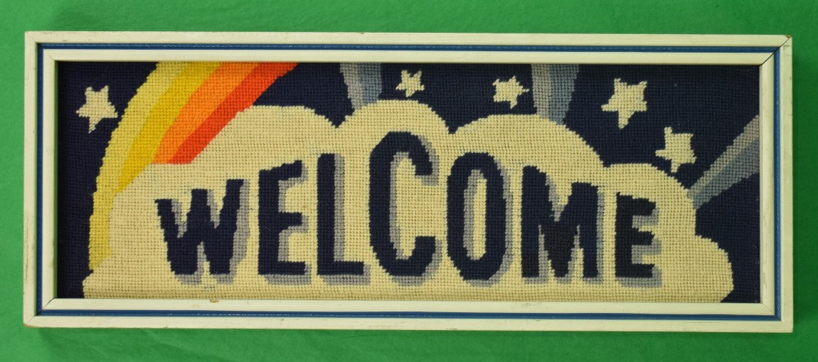 "Welcome" Needlepoint Sign (SOLD)