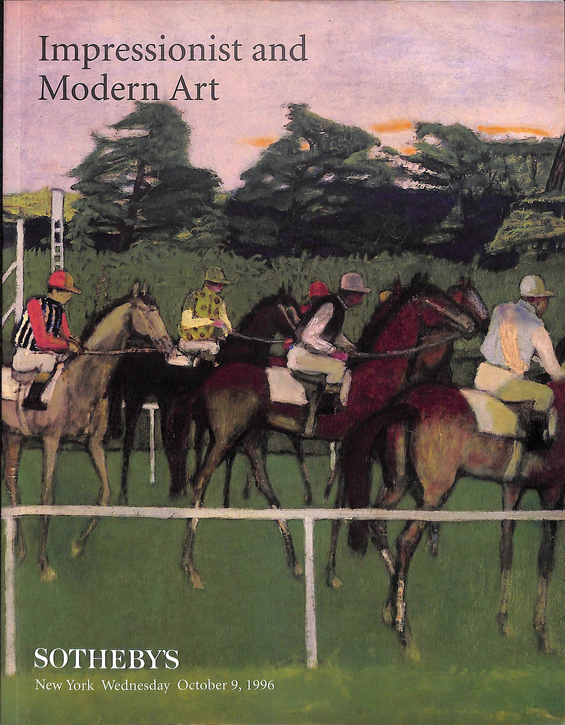 Impressionist and Modern Art - October 9, 1996 Sotheby's New York