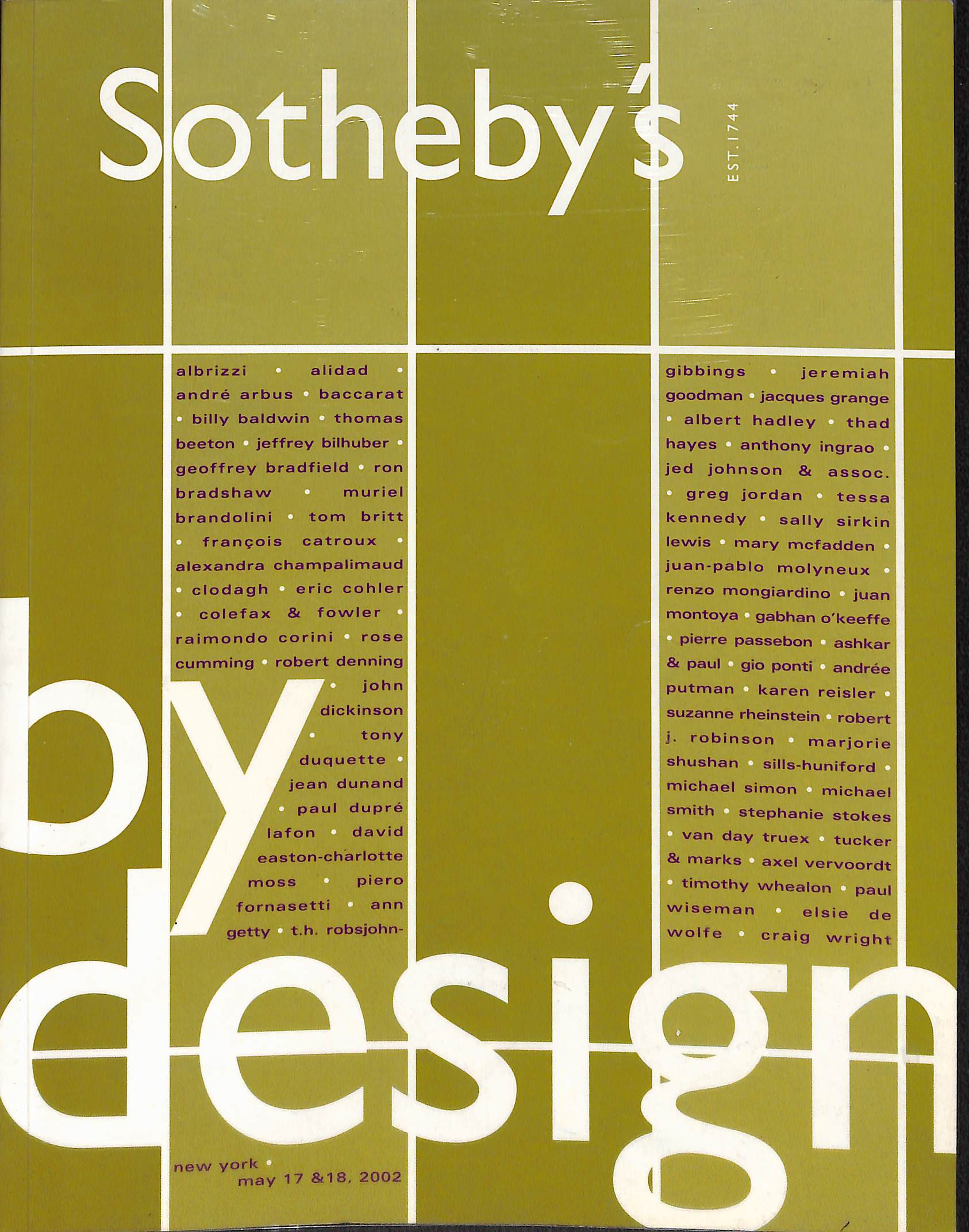 By Design 2002 Sotheby's New York