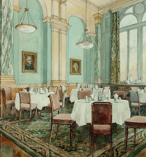 "London Gentlemen's Club Dining Room" (SOLD)