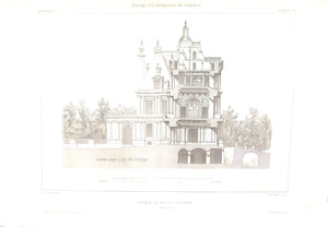 "Palais Chateaux Hotels Et Maisons De France Du XVe Au XVIIIe Siecle" 1867 SAUVAGEOT, Claude [dessinateur et graveur]