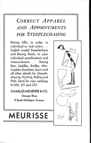 "Record Of Hunt Race Meetings In America: Volume II" 1933 VISCHER, Peter [editor, Polo] (SOLD)