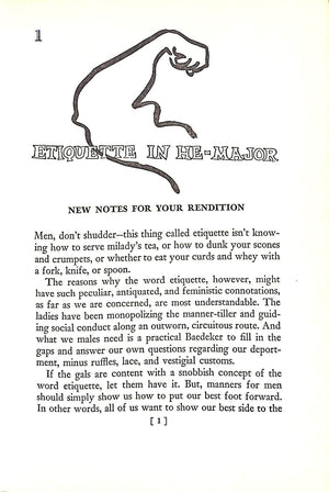 "He-Manners: Young Man's Book Of Etiquette" 1954 LOEB, Robert H. Jr.