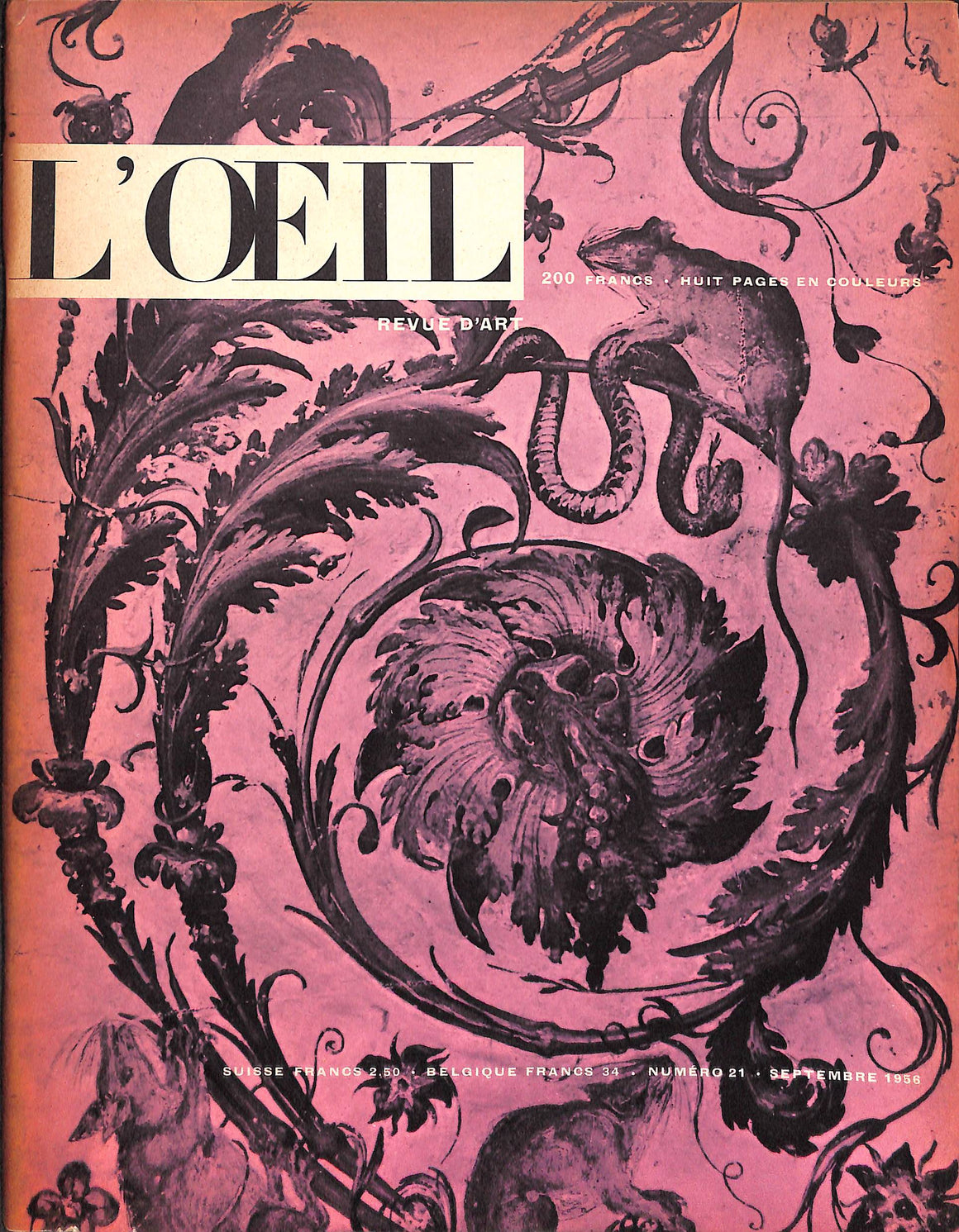 L'ŒIL Revue D'Art Numero 21, Septembre 1956