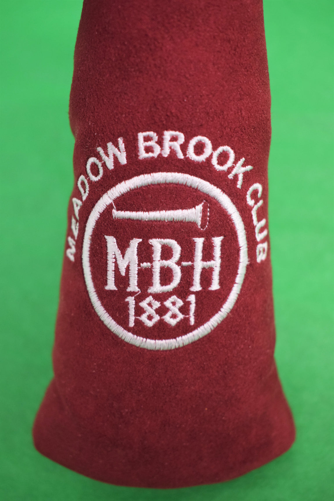 Meadow Brook Club MBH 1881 Suede Golf Driver Head Cover" (SOLD)