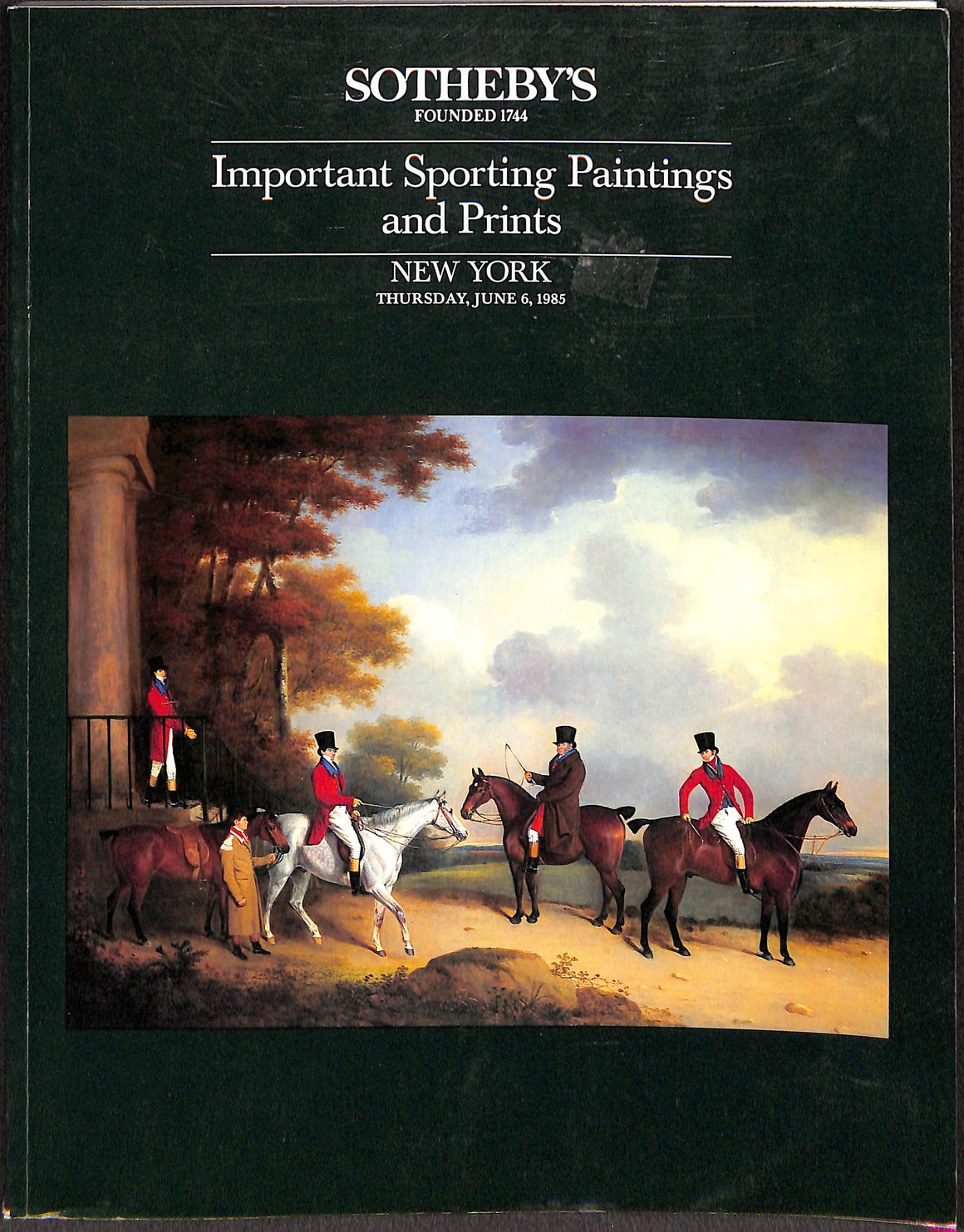 Important Sporting Paintings And Prints - June 6, 1985 Sotheby's New York
