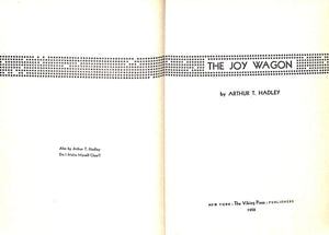 "The Joy Wagon" 1958 HADLEY, Arthur T.