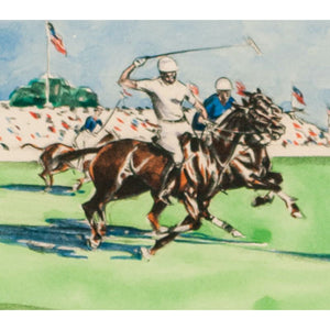"Four Meadow Book Polo Players" Colour Plate by Joseph Golinkin (1896-1977)