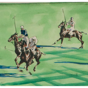 "Four Polo Players at The International Cup"