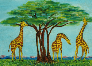 Three Giraffes (SOLD)