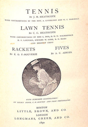 "The Badminton Library Of Sports And Pastimes: Tennis: Lawn Tennis Rackets: Fives" 1890 The Duke of Beaufort, K. G.